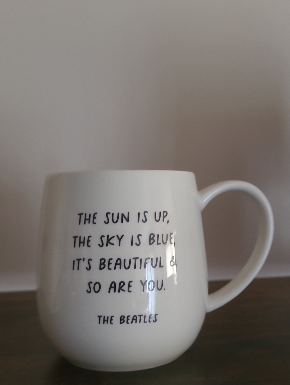 The Beatles White Ceramic Lyric Mug